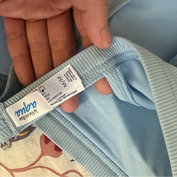 Light Blue Ribbed Tank Top - Picture 2 of 2